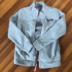 Vineyard vines girls gray fleece size Large